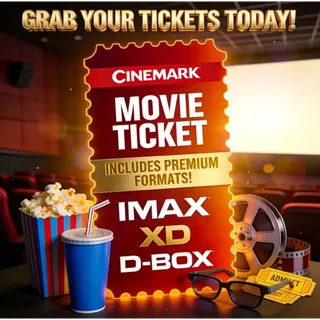 30+ cinemark  standard movie ticket credits (SAVE ABLE  TICKETS USE IN YOUR TIME TIME PACE) FAST DELIVERY BEST PRICES