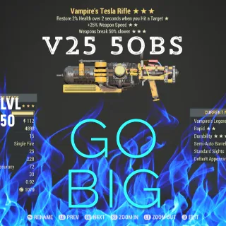 V25 50bs Tesla 