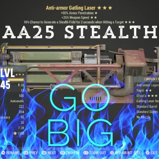 AA25 Stealth NU Gatling Laser 
