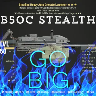 B50 Stealth Auto Grenade Launcher 