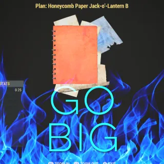 Honeycomb Paper Jack O Lantern B