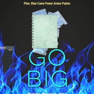 Blue Camo Power Armor Paint 