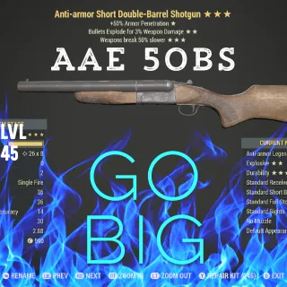 AAE 50bs Double Barrel Shotgun