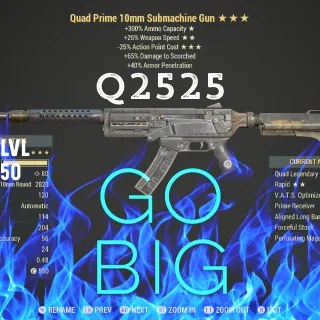 Q2525 10mm Submachine Gun 