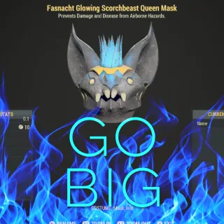 Glowing Scorchbeast Queen Mask 