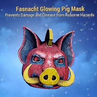 Glowing Pig Mask