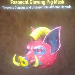 Glowing Pig Mask
