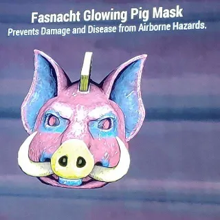 Glowing Pig Mask