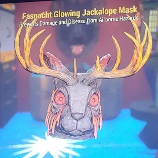 Glowing Jackalope Mask