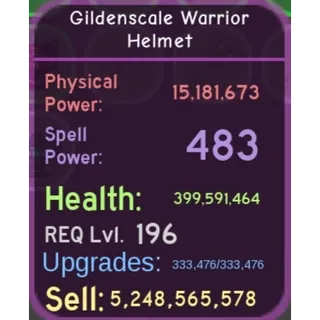 Gildenscale Warrior Helmet