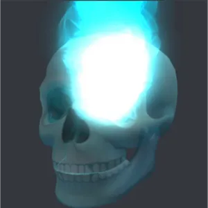 Blue Inferno Skull |