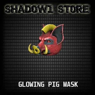 glowing pig mask fasnacht