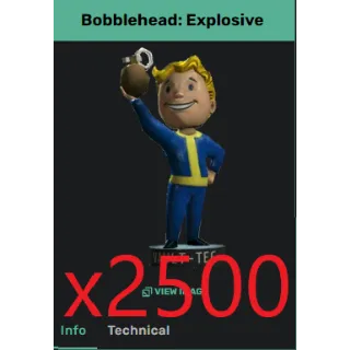 x2500 bobblehead explosive