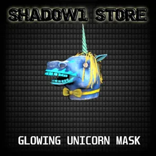 glowing unicorn mask fasnacht