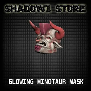 glowing minotaur mask fasnacht