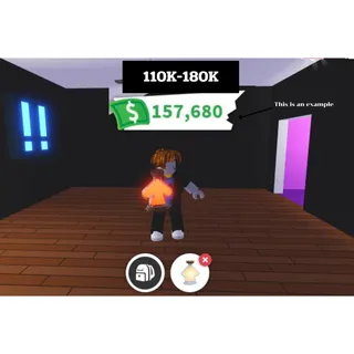 Fast Delivery ⚡ Adopt Me Accounts 110,000-180K Bucks ,