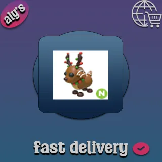 N Gingerbread Reindeer