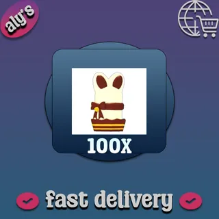 100x Chocolate Bunny Box