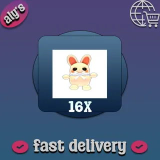 16x White Choco Bunny