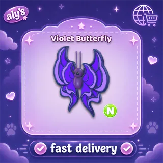 N Violet Butterfly