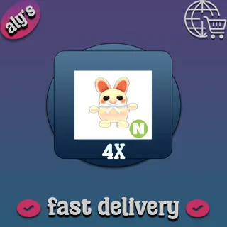 4x N White Choccybunny