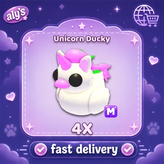 4x M Unicorn Ducky
