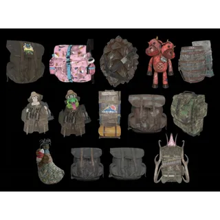 Set of 14 backpack paint plans