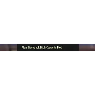 Plan | Backpack high capacity