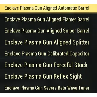 Enclave plasma gun mods set