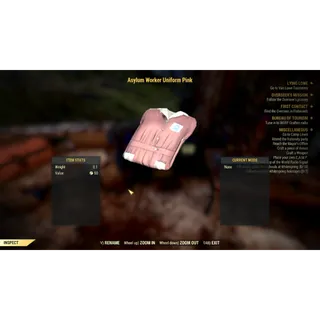 Pink Asylum Worker Uniform