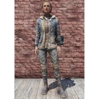 Winter jacket and jeans