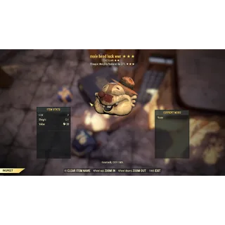 Legendary Mole Head luck with weapon weight