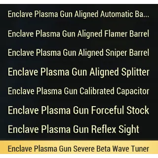 8 Enclave Plasma mods