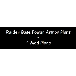 Raider Power Armor Plans + 4 Mod Plans