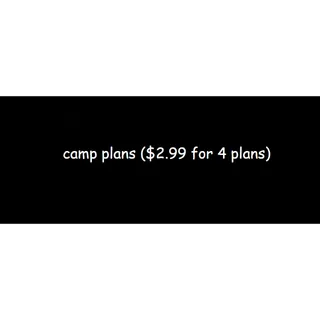 any 4 camp plans
