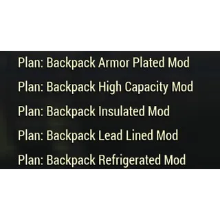 backpack mod plans set