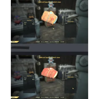 Bottle & Cappy jacket & jeans-Red & Orange set