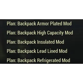 backpack mod plans set