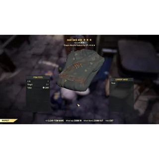 Legendary Coat luck with weapon weight