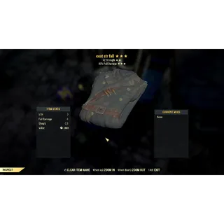 Legendary Coat str with fall damage