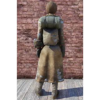 Traveling leather coat