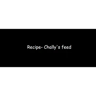 Chally's feed plan