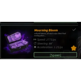 Mourning Bloom Boat -Fisch