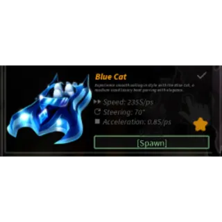 Blue cat Boat -Fisch