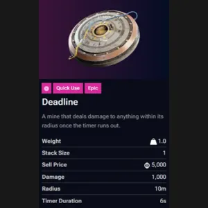 deadline mine blueprint