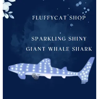 fisch: sparkling shiny giant whale shark