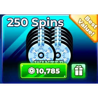 250 Winter spins