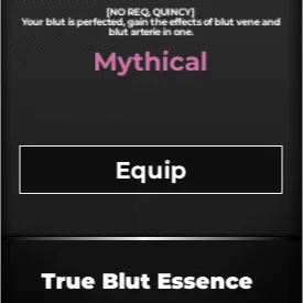 [Type Soul] True Blut Essence