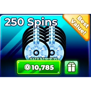  250 Winter spins