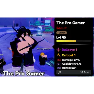 [Anime Defenders] The Pro Gamer 